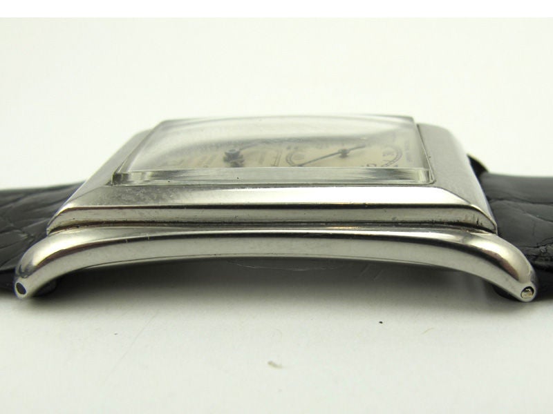 Art Deco Rolex SS Prince Brancard Flared Case Model ref# 1490 c.1930's