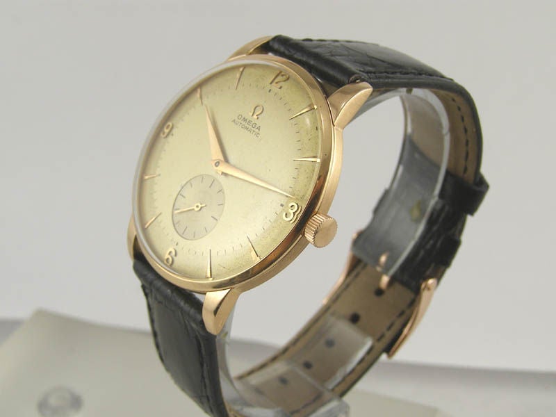 Omega 18K PG oversize Dress Automatic c. 1950s