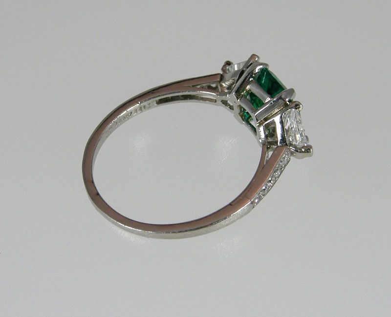Women's Tiffany and Co. Emerald and Diamond Ring