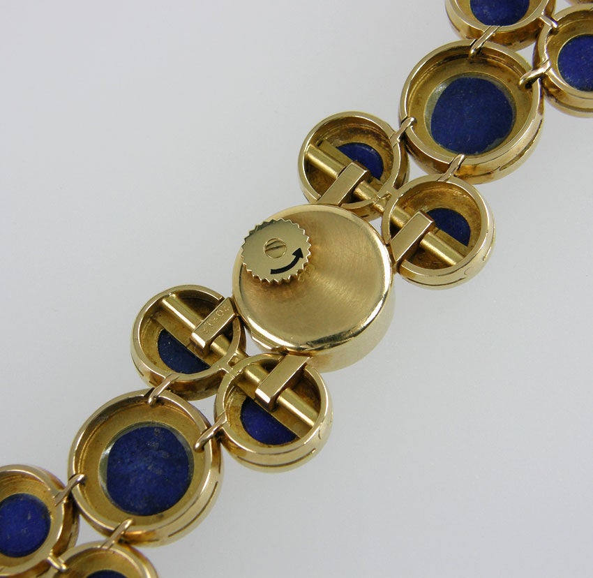 Women's Cartier Gold and Lapis Watch