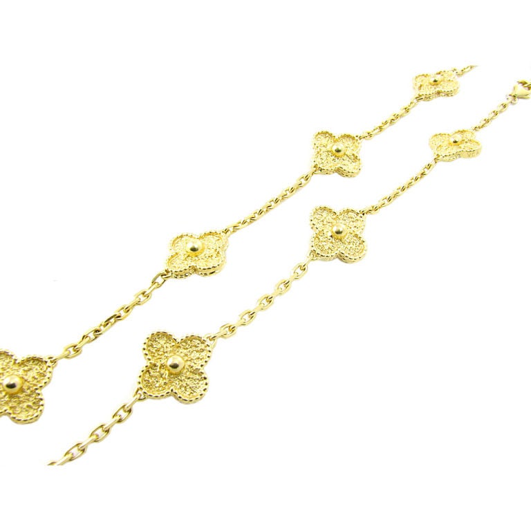 VCA Gold Alhambra Necklace