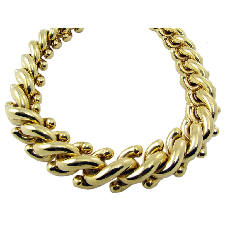 Chunky Gold Necklace Gold statement necklace, golden bib necklace, gold chunky collar necklace by TheFashionBandits on Etsy Find this Pin and more on possible buys by Lindsay Mac. Gold bib necklace which is a truly unique and exotic necklace which is sure to turn heads!