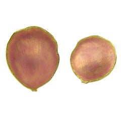Angela Cummings Gold Rose Petal Earrings