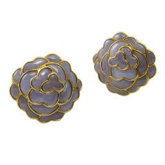 Angela Cummings Lavender Jade Camellia Earrings
