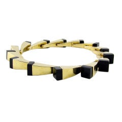 Cipullo Onyx and Gold Bracelet