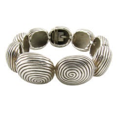 Angela Cummings Silver Thumbprint Bracelet