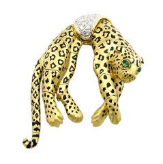 David Webb Leopard Brooch