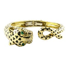 David Webb Gold Leopard Bangle