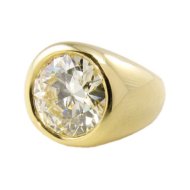Bold Diamond Gypsy Ring at 1stDibs