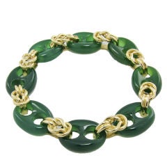 Hammerman Green Onyx Bracelet
