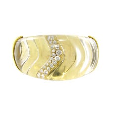 Tiffany Bold Crystal and Diamond Gold Bracelet