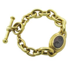 Kieselstein-Cord Gold Intaglio Bracelet