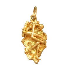 Jean Mahie 22kt Gold Pendant