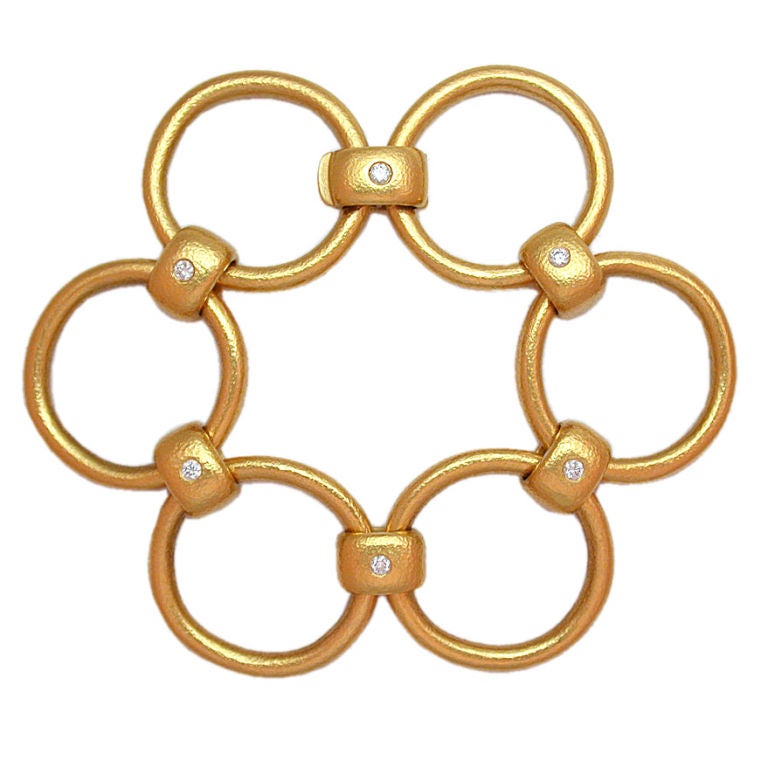 Linda Lee Johnson 22kt Gold & Diamond Bracelet
