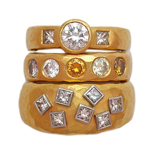 Malcolm Betts Set of Three Diamond Rings