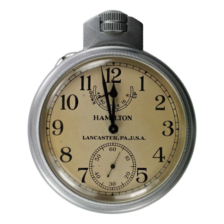 Hamilton Watch Co. Marine Chronometer  Deck Watch Model 22
