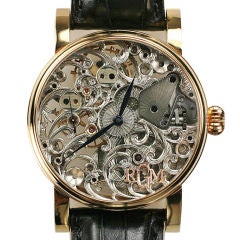 Used RGM Watch Company, Hamilton USA "Skeleton" 18k RG