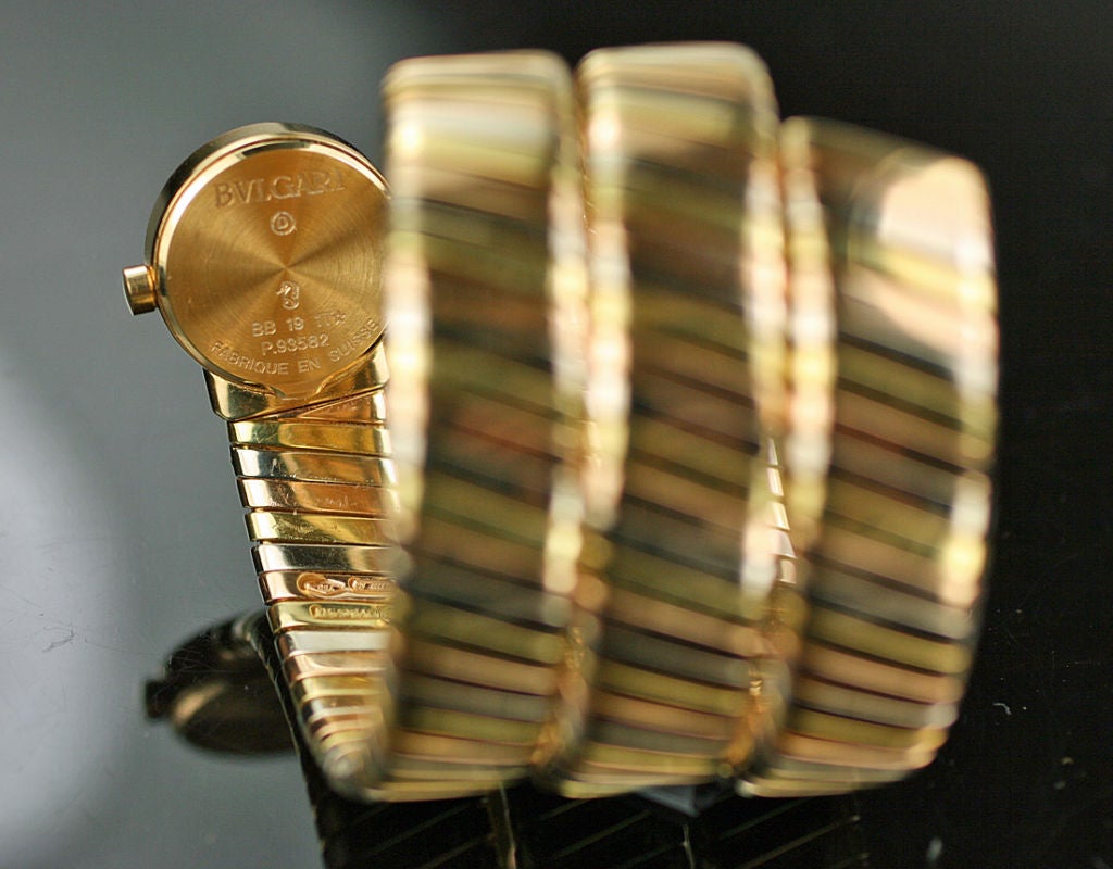 Bulgari Bvlgari Tubogas Tri Colored Gold Watch