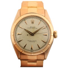 Rolex 18k Rose Gold Semi-Bubble Back