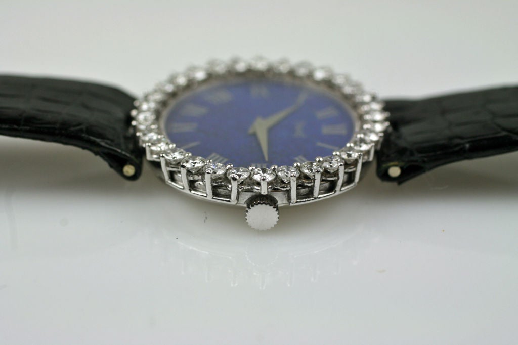 Women's Piaget 18k Lapis & Diamond Ladies Watch