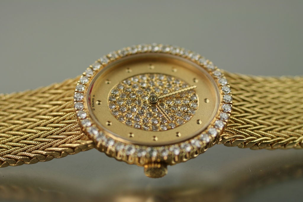 Patek Philippe Ladies Diamond and 18k Gold Dress Watch 4506/1 at 1stDibs