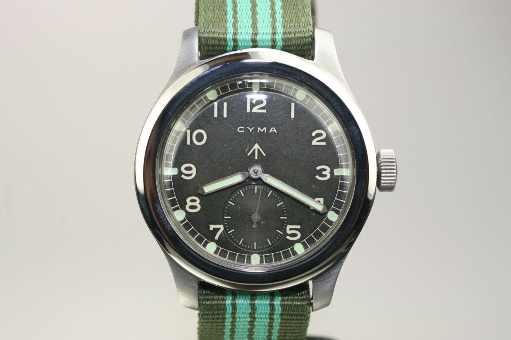 Cyma Broad Arrow British Militay Watch 5