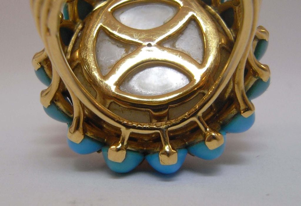 Cartier Paris mabe pearl and turquoise ring 3