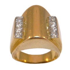 Gold and diamond ring by Van Cleef et Arpels