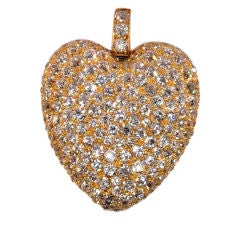 Antique Tiffany heart pendant