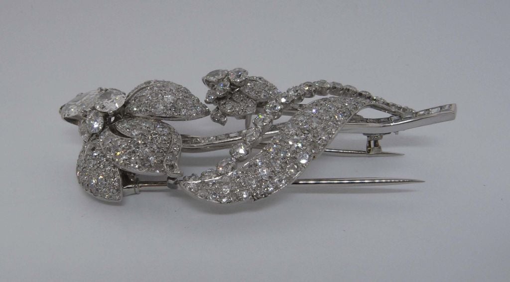Women's Cartier diamond flower brooch