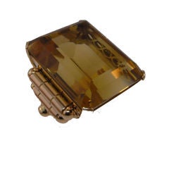 Massive citrine ring