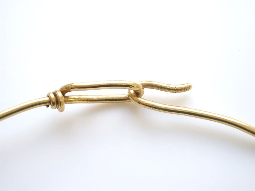 Women's A 22k Gold and Archaic Jade Necklace by Helen Woodhull, 1971