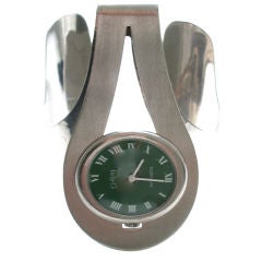 Sterling and Enamel Watch by Gubelin, circa 1970
