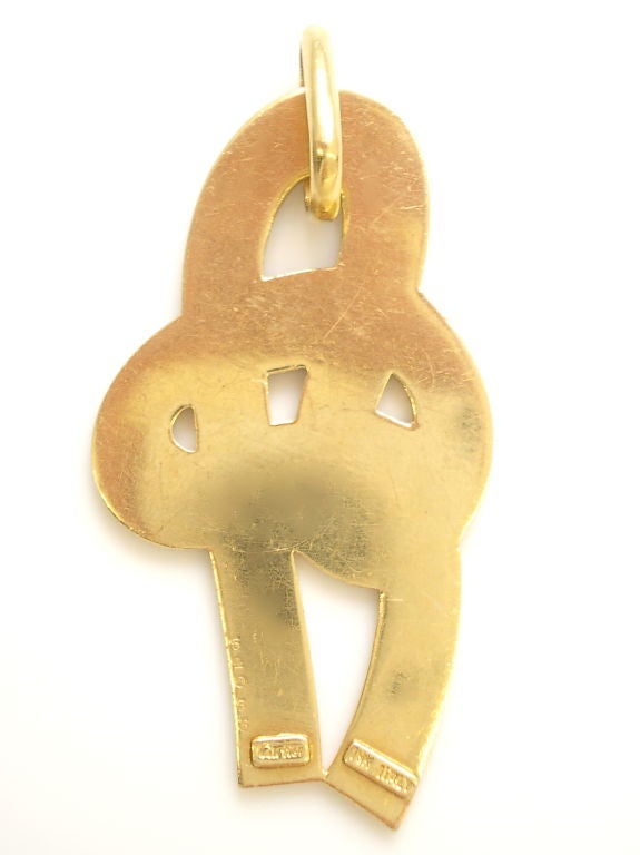 Talisman: Gold and Enamel Pendant by Cartier, Italy c1970