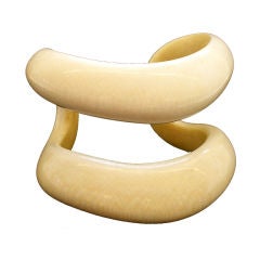 Used An Ivory Bracelet by Elsa Peretti, Collection of Naomi Sims, c1970