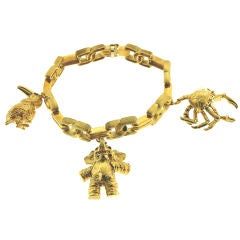 Henry Dunay Bracelet with Mechanical Charms