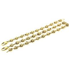 Fabulous Bulgari Solid Link Necklace and Bracelet