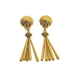 Beautiful Zolotas Gold Ear Pendants