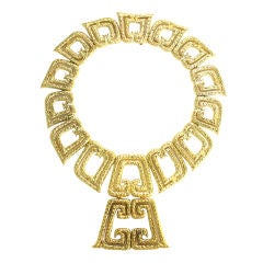 Impressive Zolotas Hmmered Gold Necklace