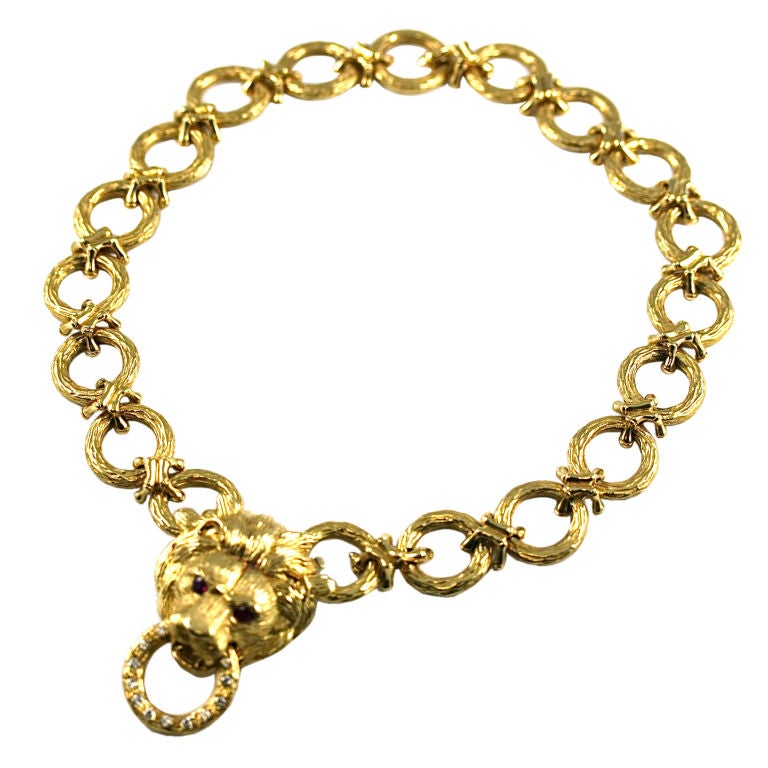 Van Cleef & Arpels Lion's Head Necklace
