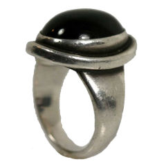 Georg Jensen onyx & silver ring No. 46A