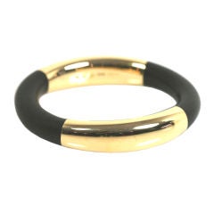 Retro Georg Jensen gold & ebony bangle No. 1033