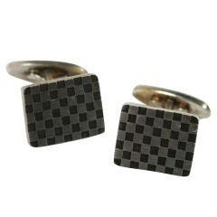 Georg Jensen "checker board" cufflinks No. 113
