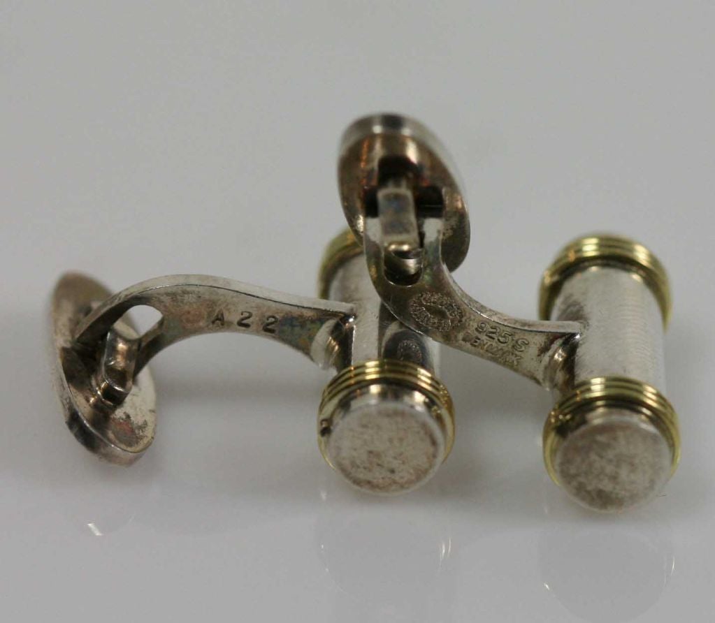 Georg Jensen Art Deco Silver Cufflinks No.16
