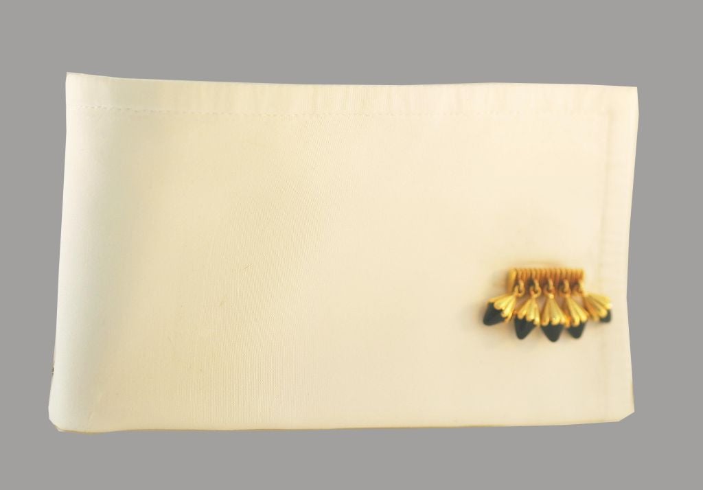 1940's French Black Onyx and 18K Yellow Gold Cufflinks