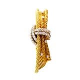 Vintage VACHERON & CONSTANTIN Woven Gold and Diamond Bracelet