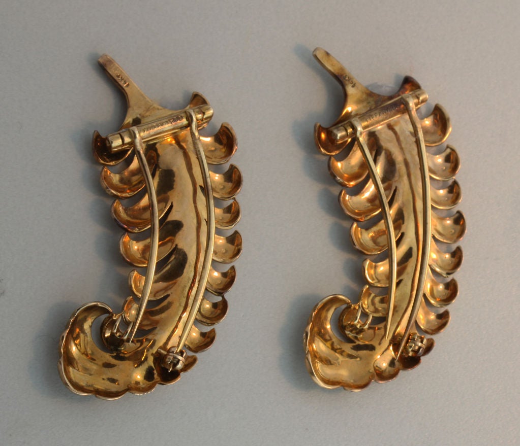 TIFFANY & CO. Retro Feather Clips