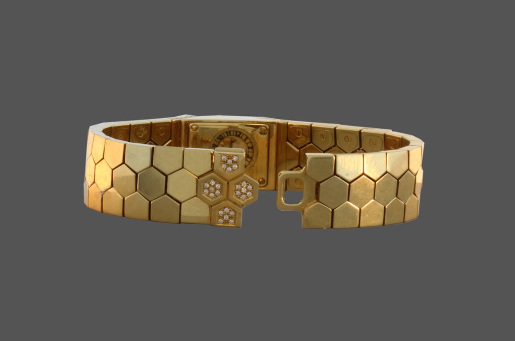Van Cleef & Arpels " Liane" Gold Diamond Watch