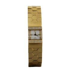 Van Cleef & Arpels " Liane" Gold Diamond Watch