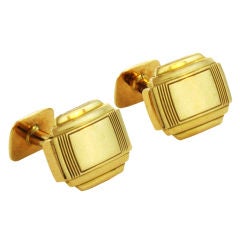 Mauboussin Gold Squared Cufflinks